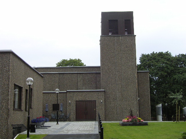 Vaggeryds kyrka, träkyrka med torn.